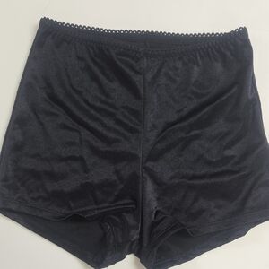 Vassarette Black Satin Panties